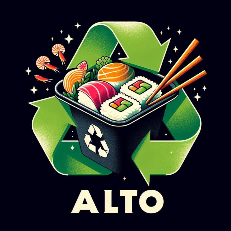 Alto Sushi - Recyklácia obalov